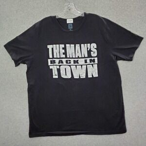 WWE Men Shirt 2X Black The Man's Back In Town Becky Lynch Graphic Print Tee